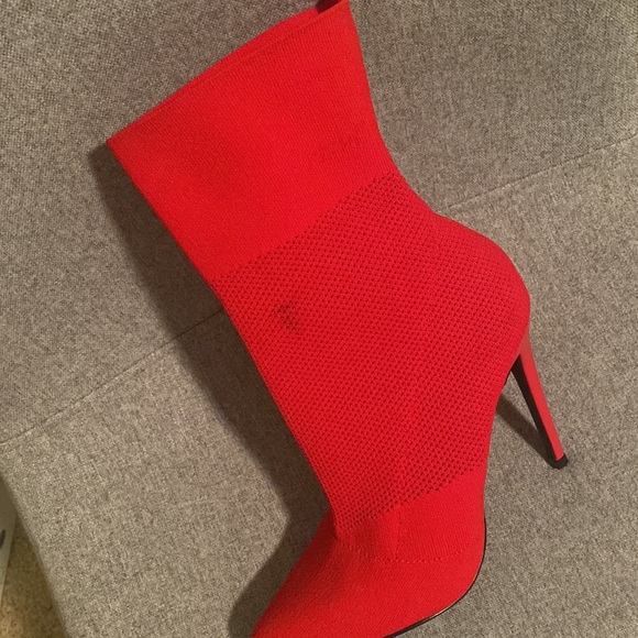 Knit, heeled, sock booties - Picture 11 of 11